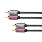 Kable - Kruger&Matz Kruger&amp;Matz 2RCA-2RCA 0,5m KM0303 - miniaturka - grafika 1