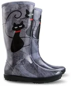 Kalosze damskie - Demar Kalosze damskie z kotem Hawai Lady Exclusive ED 0077ED - miniaturka - grafika 1