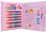 Zabawki kreatywne - Art4Arrist Zestaw artystyczny 208el kredki farby markery roz - miniaturka - grafika 1