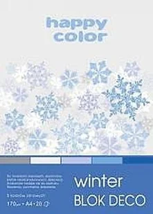 GDD Blok A4/20K Deco Winter 170g HAPPY COLOR - Artykuły biurowe - miniaturka - grafika 2