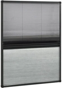 VidaXL Lumarko Plisowana moskitiera okienna z roletą, aluminium, 80x100 cm! 148683 VidaXL - Moskitiery - miniaturka - grafika 2