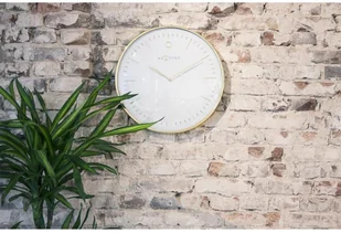 Nextime Zegar ścienny Glamour, biały, złoty, 40x4,8 cm - Zegary - miniaturka - grafika 4