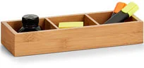 ZELLER Pojemnik z przegródkami z bambusa pudełko organizer pudełko bambusowe pudełka do przechowywania pojemniki do przechowywania ZELLER B07DVZV4MF - Gadżety do domu - miniaturka - grafika 4