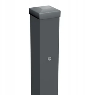 Słupek ocynkowany 10 x 10 x 220 cm RAL 7016 - Ogrodzenia - miniaturka - grafika 2