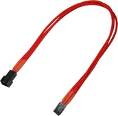 Kable komputerowe i do monitorów - Nanoxia Kabel zasilający 3-Pin Molex przedłużacz 30cm red - 900300017 - miniaturka - grafika 1