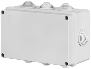 Elektro-Plast nasielsk INDUSTRIAL Puszka hermetyczna n/t 198x139x82mm IP55 z 8 dławicami szara 2707-02 2707-02 - Rozdzielnie elektryczne - miniaturka - grafika 2
