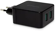 Akcesoria do tabletów i e-booków - Fantec QC3-A22 Quick Charge ładowarka 3.0 i 2 X portami USB o mocy 36 W Czarny QC3-A22 - miniaturka - grafika 1
