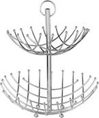 Kosze na owoce - Secret de Gourmet Koszyk metalowy na owoce 40 cm 2-poziomowy 111526 - miniaturka - grafika 1