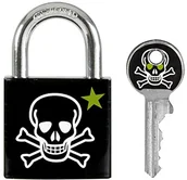 Kłódki - Master Lock kłódka 30 MM  motyw Tote nschadel, 3430eurdskull 3430EURDSKULL - miniaturka - grafika 1