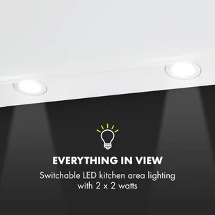 Klarstein Annabelle 90 Biały (TK15-Annabelle90WH) - Okapy kuchenne - miniaturka - grafika 6