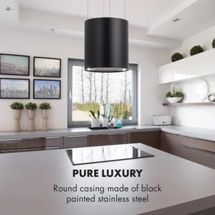 Klarstein Barett Czarny (TK15-Barett-BL) - Okapy kuchenne - miniaturka - grafika 4