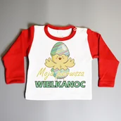 Bluzki dla niemowląt - Poczpol Moja pierwsza Wielkanoc - kurczak - koszulka niemowlęca 43032-39 - miniaturka - grafika 1