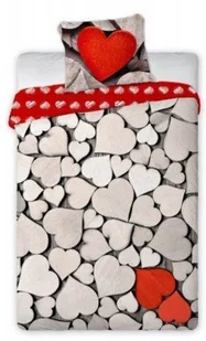 Faro Zieliński Spółka Jawna Pościel bawełniana, Serca, 160x200 cm - Pościel dla dzieci - miniaturka - grafika 2
