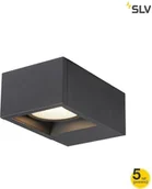Lampy ogrodowe - Spotline SLV ESKINA FRAME WL zewnętrzna oprawa ścienna LED kolor antracytowy przełącznik CCT 3000/4000 K 1004747 - miniaturka - grafika 1