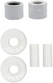Akcesoria grzewcze - Vario Term Zestaw maskujący rozety + tuleje + złączki M22 CU/PEX - biały mat CU - instalacja miedziana ZMR1M15XM2221 - miniaturka - grafika 1