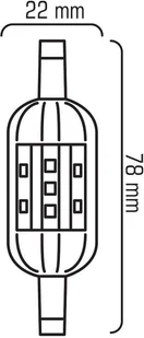LEDlumen Żarówka LED WW J78-C, R7s, 4 W, barwa biała ciepła - Żarówki LED - miniaturka - grafika 7