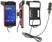 Uchwyty samochodowe do telefonów - Brodit AB Uchwyt aktywny z kablem USB do Sony Xperia M4 Aqua. 521819 - miniaturka - grafika 1
