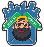 Odzież taktyczna i umundurowanie - Helikon TEX / POLSKA Emblemat Beardman Urban - PVC - Niebieski (OD-BMU-RB-65) OD-BMU-RB-65 - miniaturka - grafika 1