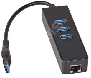 Akyga Hub AD-32 karta sieciowa Usb / 3x Usb / RJ45 - Adaptery i przejściówki - miniaturka - grafika 2
