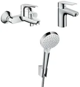 Zestawy baterii łazienkowych - Hansgrohe Zestaw wannowy Logis E chrom 52057015 - miniaturka - grafika 1