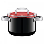 Garnki - WMF Fusiontec Functional garnek 24cm, 6,4l z pokrywą, czarny 0517345290 - miniaturka - grafika 1