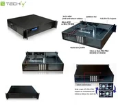 Obudowy serwerowe - Techly Obudowa serwerowa I-CASE IPC-240L mATX Rack 19\" 2U czarna 101980 - miniaturka - grafika 1