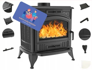 Kominek Piec Wolnostojący Koza K7 żeliwny 3-8 kW - Piece wolnostojące - miniaturka - grafika 9