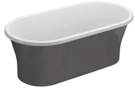 Wanny - Polimat Amona Wanna wolnostojąca 150x75,5 cm grafit 00413 - miniaturka - grafika 1