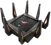 Routery - Asus GT-AX11000 Tri-band WiFi Gaming Router ROG Rapture 802.11ax 10/100/1000 Mbit/s Ethernet LAN RJ-45) ports 4 Antenna type 90IG04H0-MU9G00 - miniaturka - grafika 1