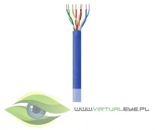 Techly Techly Kabel instalacyjny skrętka UTP Cat6 drut CCA 305m niebieski 025619 - Kable miedziane - miniaturka - grafika 2