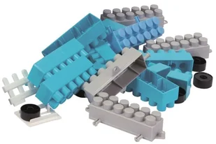 TPK1 DUŻE PLASTIKOWE KLOCKI W POJEMNIKU 500 EL PASTELOWE KOLORY - Klocki - miniaturka - grafika 3