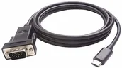 Akcesoria do tabletów i e-booków - PremiumCord PremiumCord USB-C na VGA kabel adaptera 1,8 m, wtyczka USB 3.1 typu C na wtyczkę VGA, kabel połączeniowy, rozdzielczość Full HD 1080p 60 Hz, kolor czarny ku31vga04 - miniaturka - grafika 1