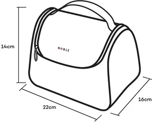 Noble Cosmetic Kuferek Kosmetyczka Noble Blossom B002 - Kosmetyczki, organizery i kuferki - miniaturka - grafika 2