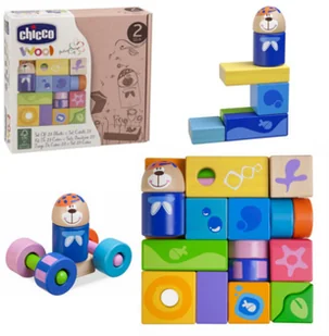 Chicco Zestaw klocków drewnianych 23 szt. CHI00005165000000 - Klocki - miniaturka - grafika 2