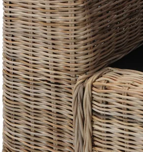 vidaXL Fotel z poduszkami, naturalny rattan - Fotele - miniaturka - grafika 6