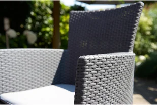 ALLIBERT fotel IOWA grafitowy - Fotele i krzesła ogrodowe - miniaturka - grafika 3