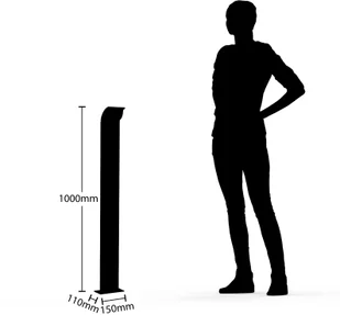 LUCANDE Lucande Tinna słupek oświetleniowy LED, 100 cm - Lampy ogrodowe - miniaturka - grafika 2