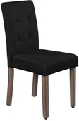 Krzesła - EMWOmeble KRZESŁO TAPICEROWANE DREWNIANE MY8683 SAWANA CZARNE 25311 - miniaturka - grafika 1