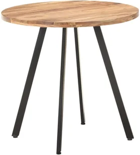 vidaXL Stół jadalniany, 80 cm, lite drewno akacjowe 320485 - Stoły - miniaturka - grafika 6