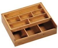 Kesper 70820 pojemnik do przechowywania z bambusa, brązowa, 40 x 30 x 20 cm 70820 - Pozostałe akcesoria kuchenne - miniaturka - grafika 3