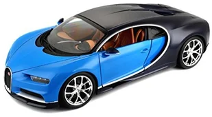 Bburago Bugatti Chiron 1:18 niebieski - Samochody i pojazdy dla dzieci - miniaturka - grafika 2