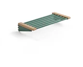 Szafki na buty - AJ Produkty Półka na obuwie JEPPE, 600 mm, dąb, zielony - miniaturka - grafika 1