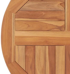 vidaXL Blat stołu lite drewno tekowe okrągły 60 cm 48984 - Stoły - miniaturka - grafika 6