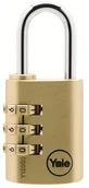 Kłódki - Yale Kłódka z zamkiem szyfrowym 3 kółka zamykania - miniaturka - grafika 1