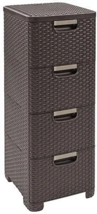 CURVER Regał RATTAN STYLE 40 L 32,5 x 37,5 x 59,5 cm CURVER - Pudła i pojemniki do przechowywania - miniaturka - grafika 2