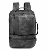 Torby na laptopy - Plecak / Torba Na Laptopa 14'' - Czarny Moro - Usb - miniaturka - grafika 1