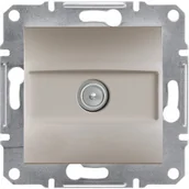 Gniazdka elektryczne - Schneider Asfora gniazdo antenowe TV podtynkowe końcowe 1dB brązowe EPH3200169 - miniaturka - grafika 1