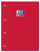 Notesy i bloczki - OXFORD 43841 blok biuro A4 + Vellum Surfin 'perforowany zeszyt ten koc do wywijania Dix 210 x 320 mm papier czerwony 43841 - miniaturka - grafika 1