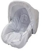 Nosidełka dla dzieci - Babyline Babyline Bombón - pokrowiec na nosidełko, grupa 0 szara - miniaturka - grafika 1