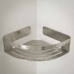 Tiger Narożny koszyk prysznicowy Caddy, srebrny, 1400430946 Coram - Koszyki łazienkowe - miniaturka - grafika 4